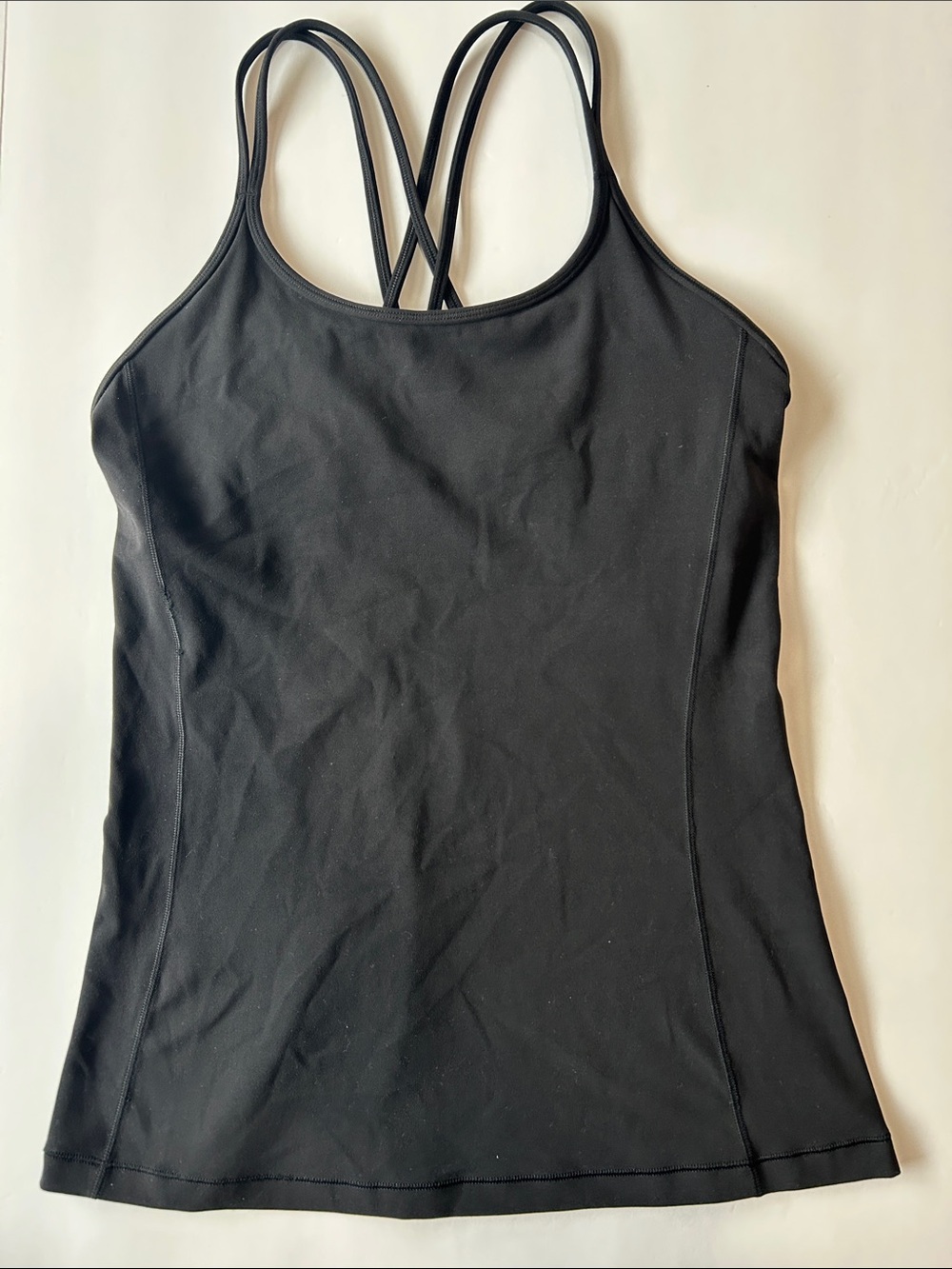 lululemon athletica Black Strappy Cross-Back Tank Top - Picture 3 of 4